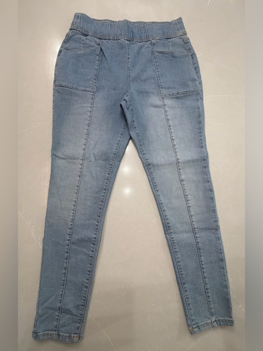 INC Pull On High Rise Skinny Seamed Jegging Jean, 14